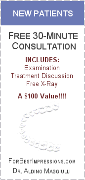 Coupon: Free 30 minute consultation. Includes examination of chipped or cracked teeth.